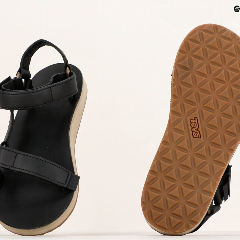Жіночі трекінгові сандалі Teva Original Universal Leather чорні 13