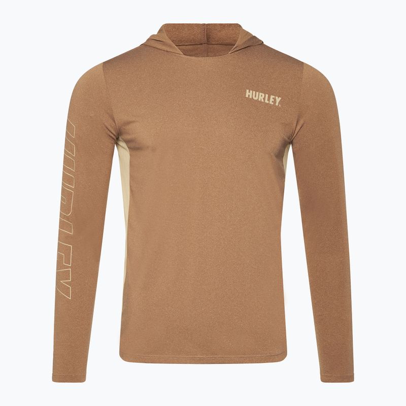 Longsleeve męski Hurley H2O-Dri Atticus II brown