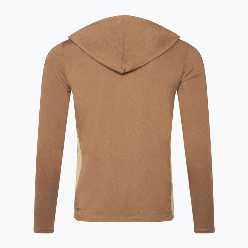 Чоловічий лонгслів Hurley H2O-Dri Atticus II з довгим рукавом brown 2