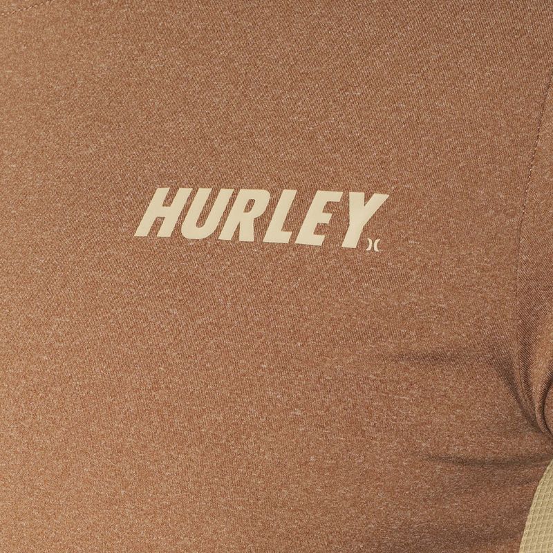 Чоловічий лонгслів Hurley H2O-Dri Atticus II з довгим рукавом brown 3
