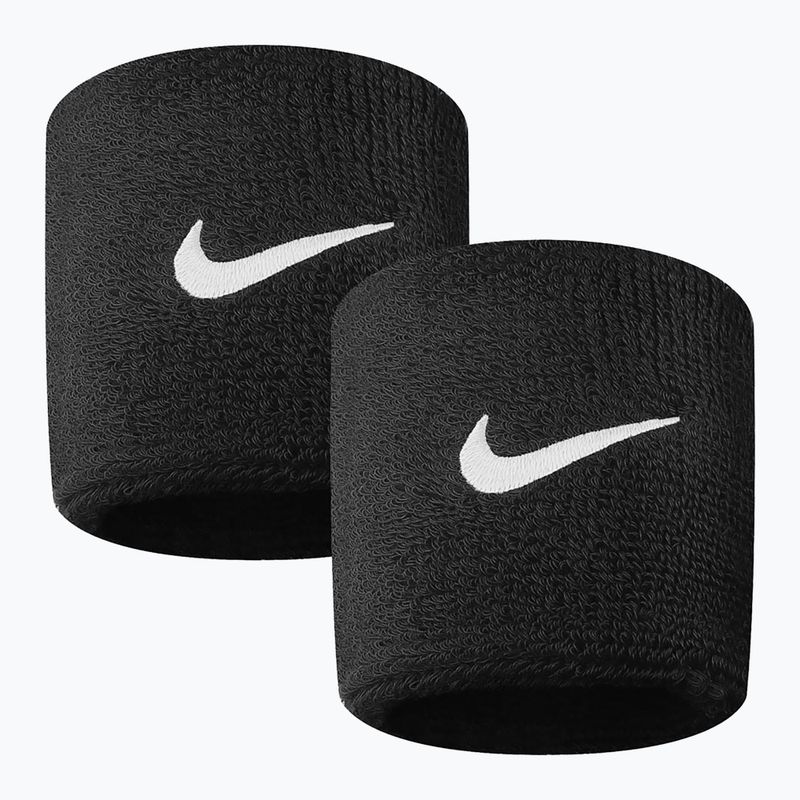 Пов'язки (напульсники) на руки Nike Swoosh Wristbands 2 шт. чорні NNN04010 2