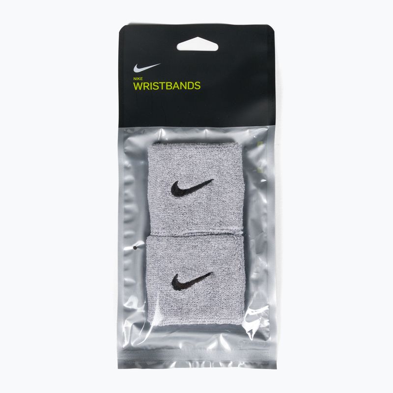 Пов'язки (напульсники) на руки Nike Swoosh Wristbands 2 шт. сірі NNN04051
