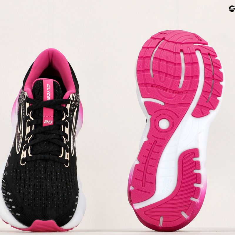 Кросівки для бігу жіночі Brooks Glycerin 20 black/fuchsia/linen 13