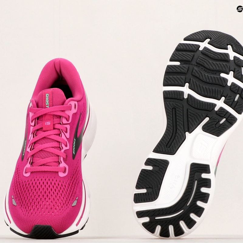 Кросівки для бігу жіночі Brooks Ghost 15 pink/festival fuchsia/black 19