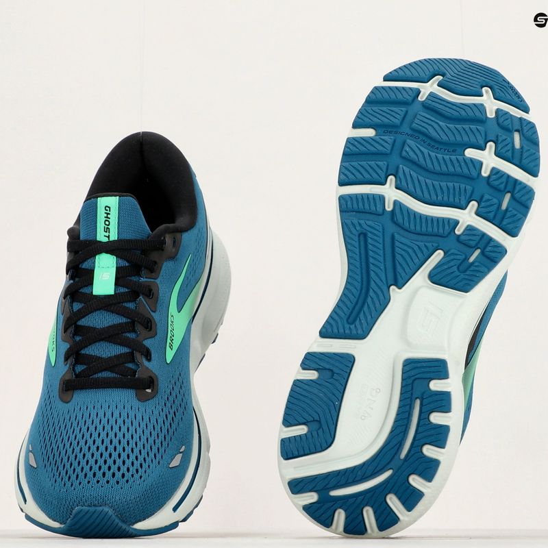 Кросівки для бігу чоловічі Brooks Ghost 15 morrocan blue/black/spring bud 21