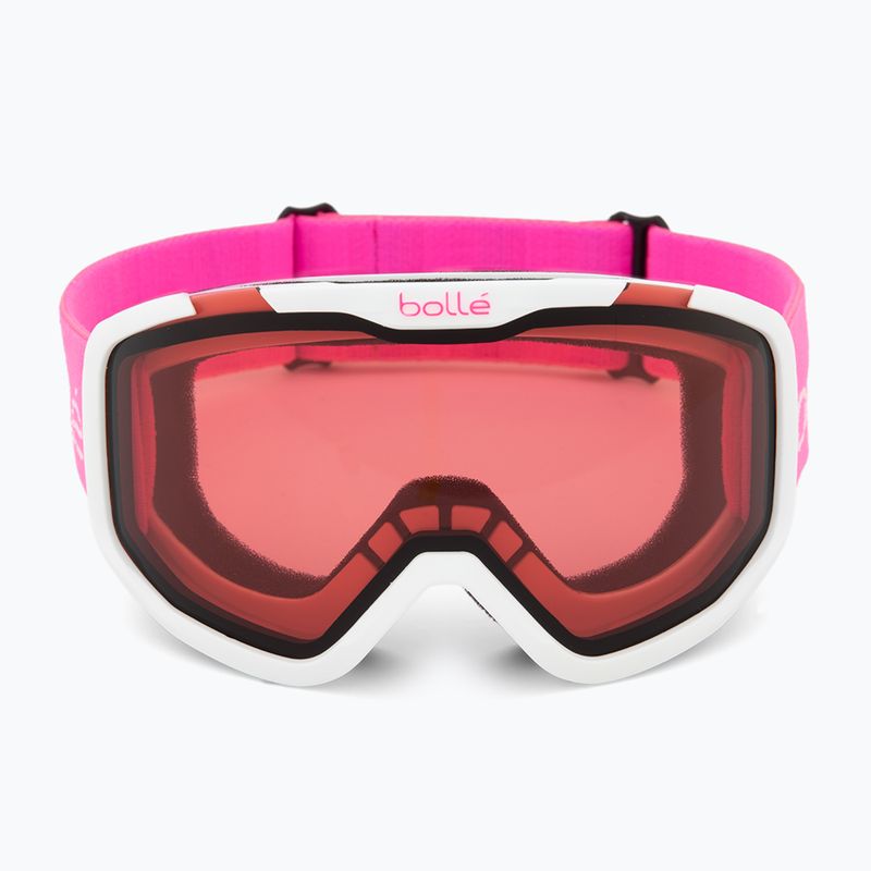 Окуляри лижні дитячі Bollé Rocket white& pink matte/ vermillon 2