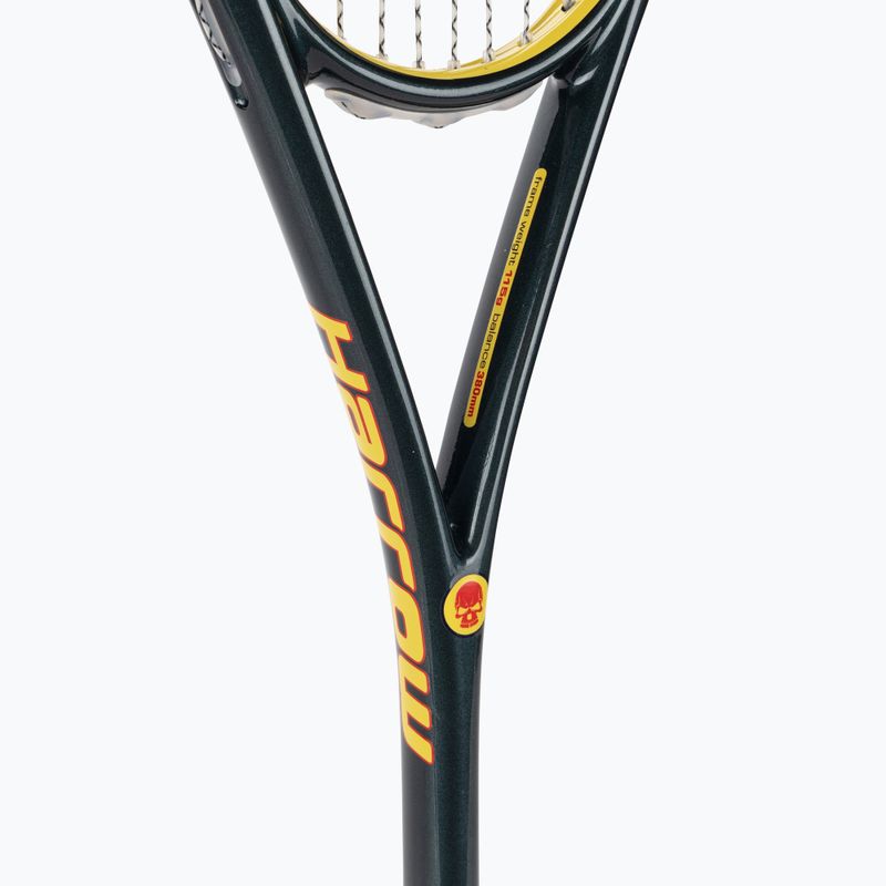 Сквош-ракетка Harrow Vapor 115 Misfit сіра/жовта 4