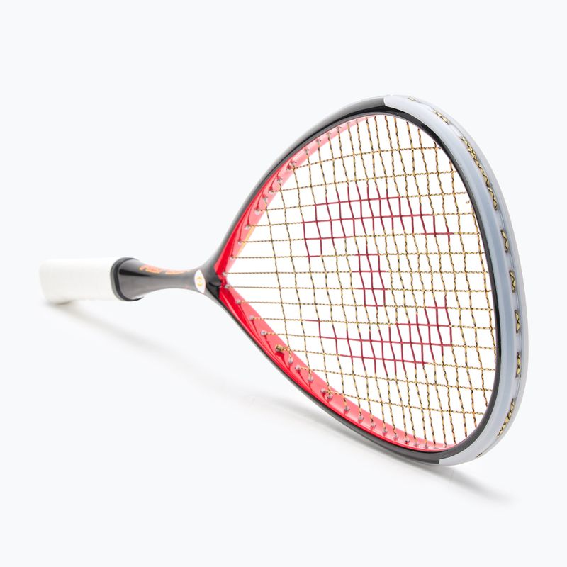 Ракетка для сквошу Harrow Reflex 125 Tarek Momen Signature чорна/червона/жовта 2