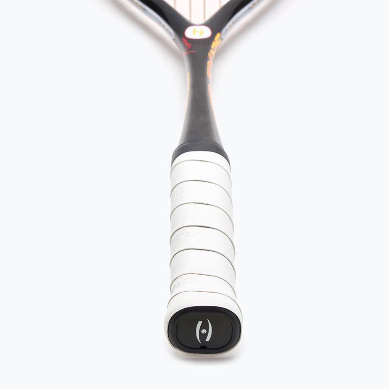 Ракетка для сквошу Harrow Reflex 125 Tarek Momen Signature чорна/червона/жовта 3