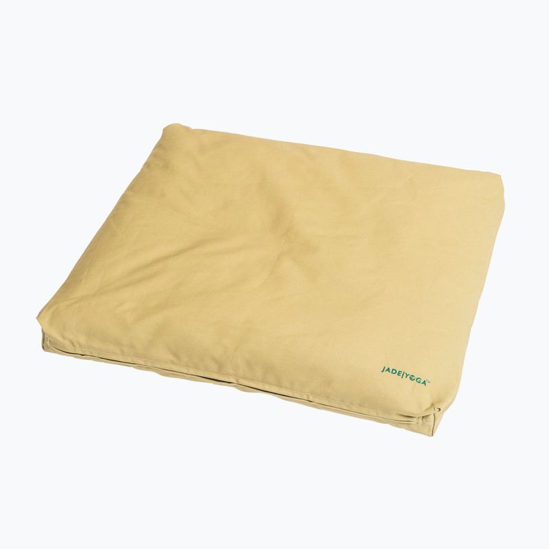 Медитаційна подушка JadeYoga Organic Cotton Zabuton Meditation Cushion khaki