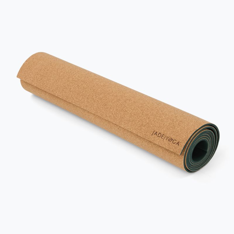 Килимок для йоги JadeYoga Cork 72'' 4,5 mm natural 5