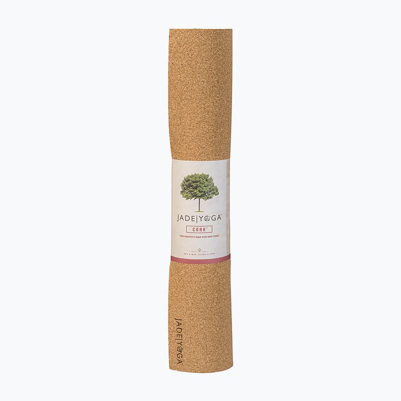 Килимок для йоги JadeYoga Cork 72'' 4,5 mm natural 6