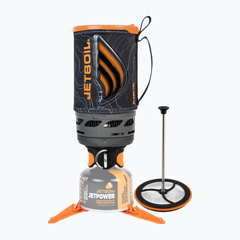 Туристична плита Jetboil New Flash Java Personal Cooking System + кавовий прес Силіконовий топо 2