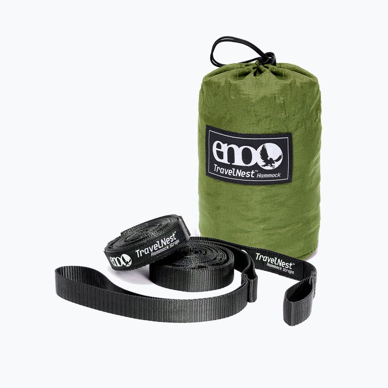 Гамак туристичний ENO Travel Nest And Straps moss 2