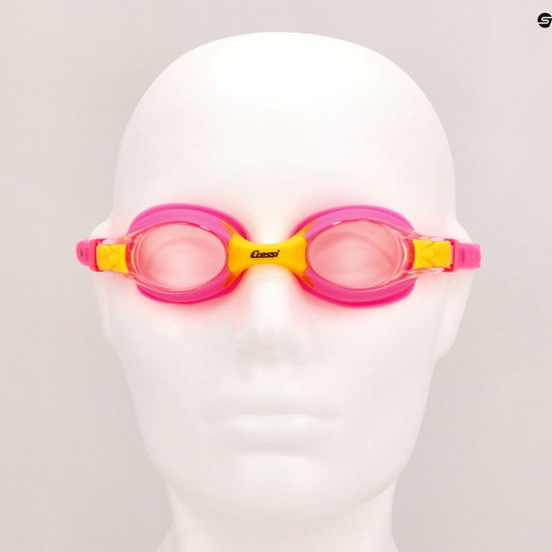Окуляри для плавання дитячі Cressi Dolphin 2.0 pink/yellow 7