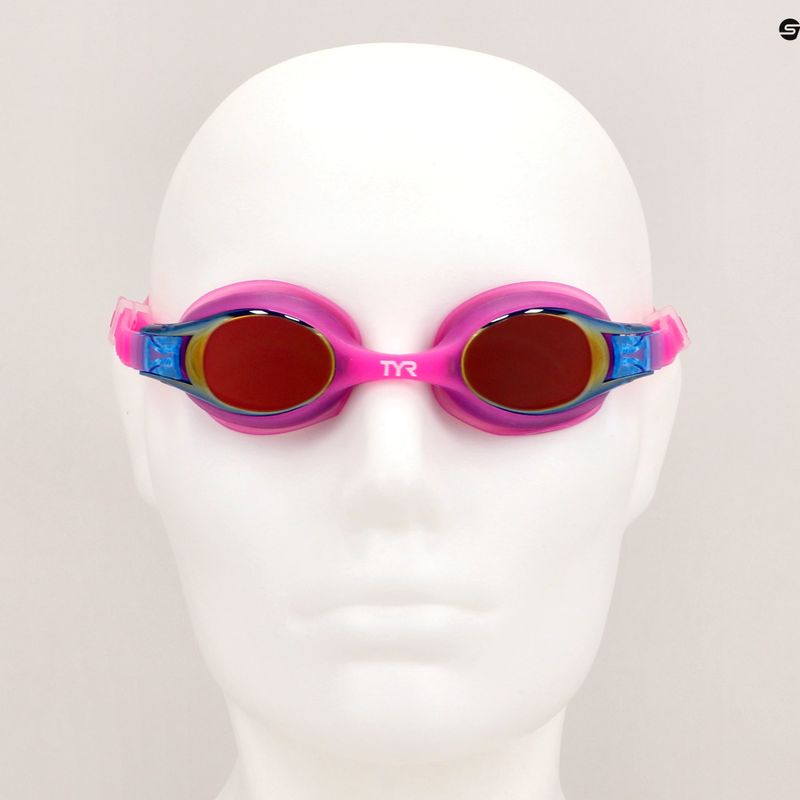 Окуляри для плавання дитячі TYR Swimple berry fizz LGSW_479 7