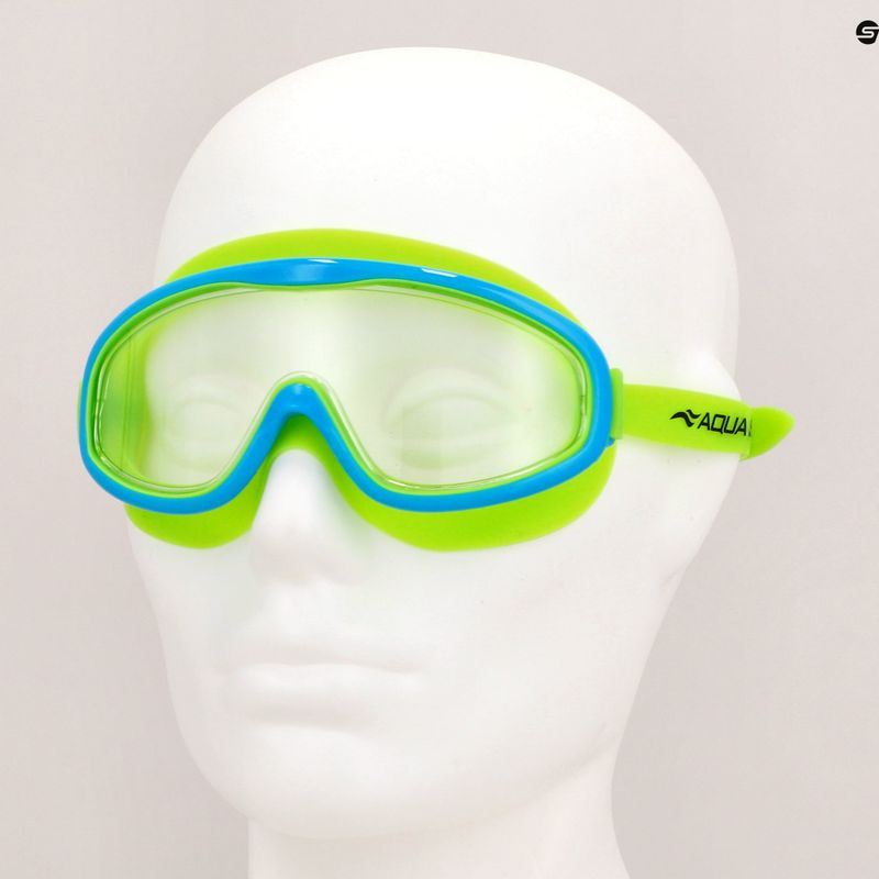Маска для плавання дитяча AQUA-SPEED Tivano JR блакитна/зелена 7