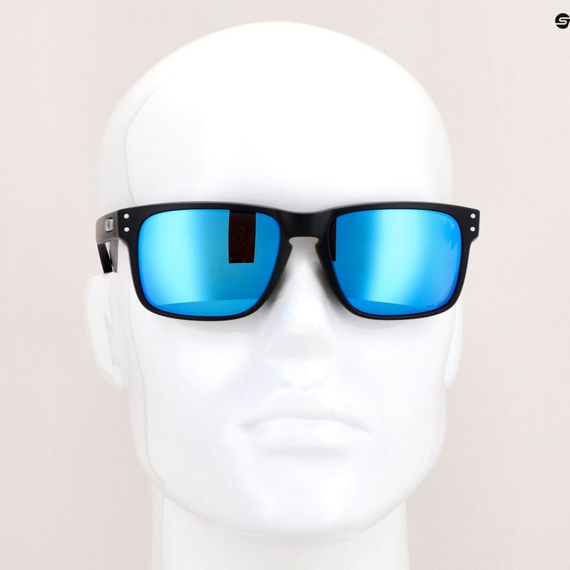 Сонцезахисні окуляри Oakley Holbrook matte black/prizm sapphire polarized 14