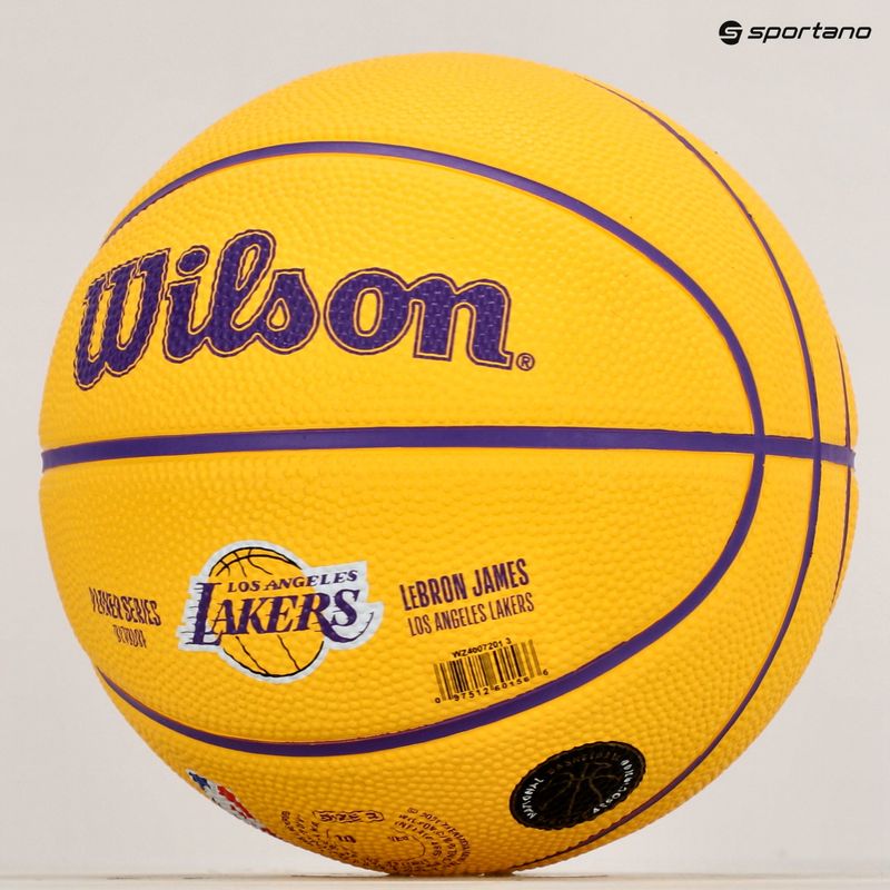 Баскетбольний м'яч Wilson NBA Player Icon Mini Lebron WZ4007201XB3 Розмір 3 8