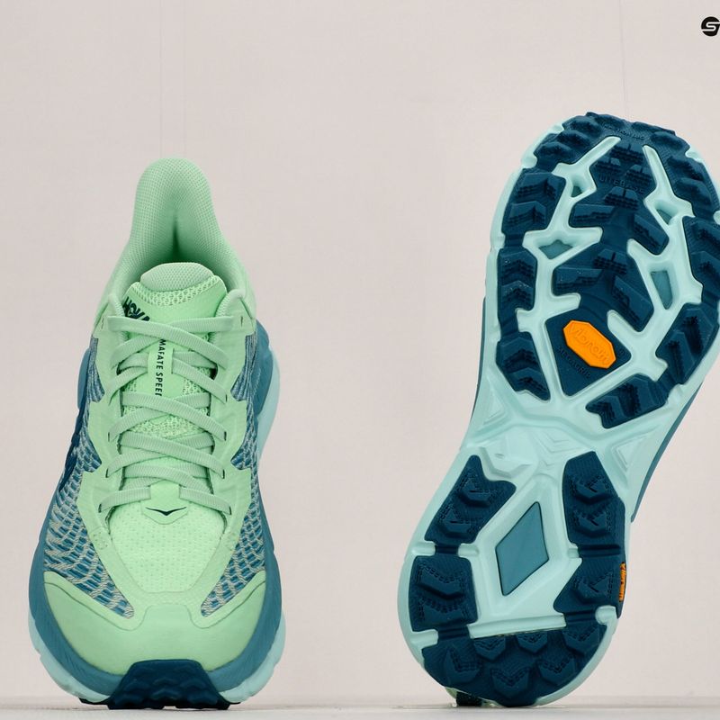 Жіночі бігові кросівки HOKA Mafate Speed 4 лаймовий відблиск/океанський туман 13