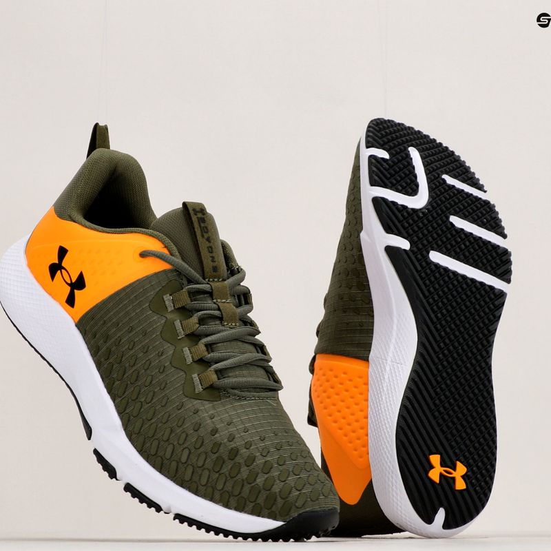 Чоловічі тренувальні кросівки Under Armour Charged Engage 2 із зеленого/помаранчевого/чорного кольору 17