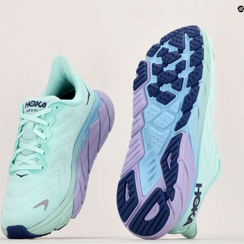 Жіночі бігові кросівки HOKA Arahi 6 sunlit ocean/бузковий туман 21