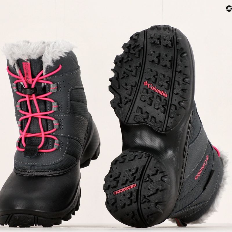Черевики зимові дитячі Columbia Rope Tow III WP Girl dark grey/haute pink 19