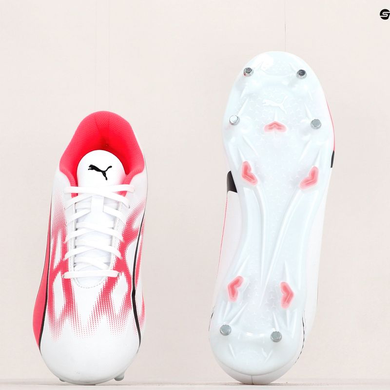Футбольні бутси чоловічі PUMA Ultra Play MxSg puma white/puma black/fire orchid 12