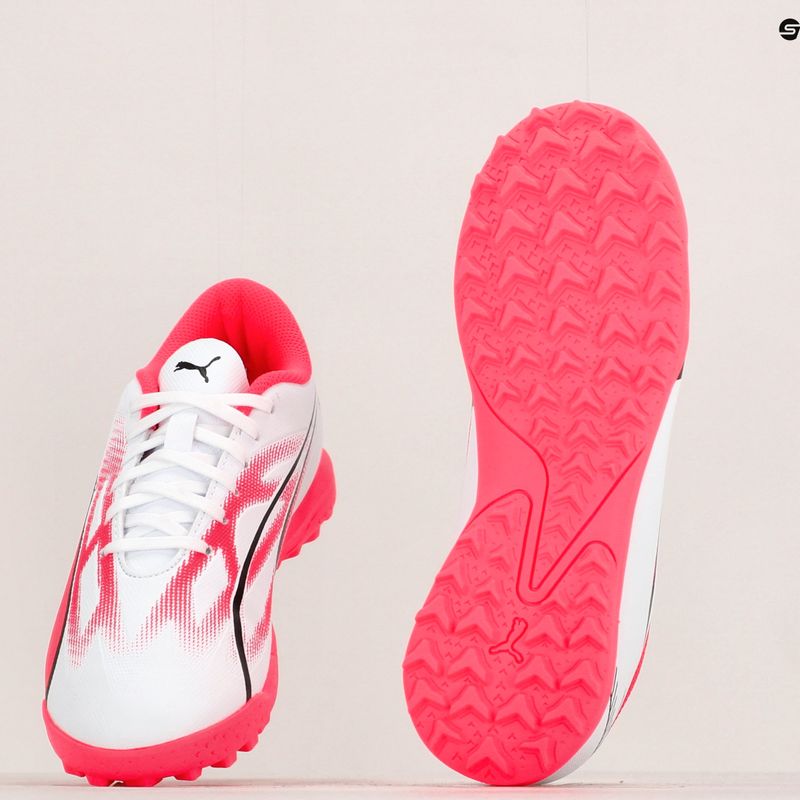 Футбольні бутси дитячі PUMA Ultra Play Tt Jr puma white/puma black/fire orchid 12