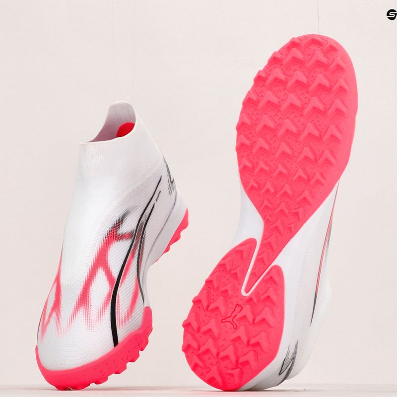Футбольні бутси чоловічі PUMA Ultra Match+ Ll Tt puma white/puma black/fire orchid 12