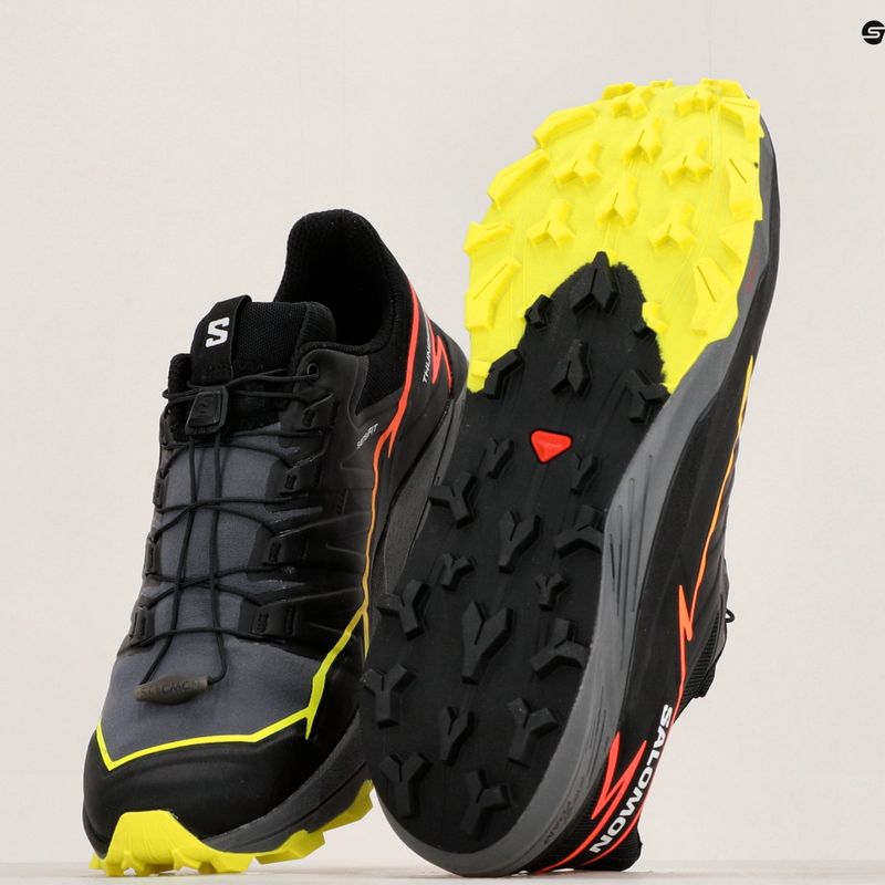 Кросівки для бігу чоловічі Salomon Thundercross black/quiet shade/fiery coral 17