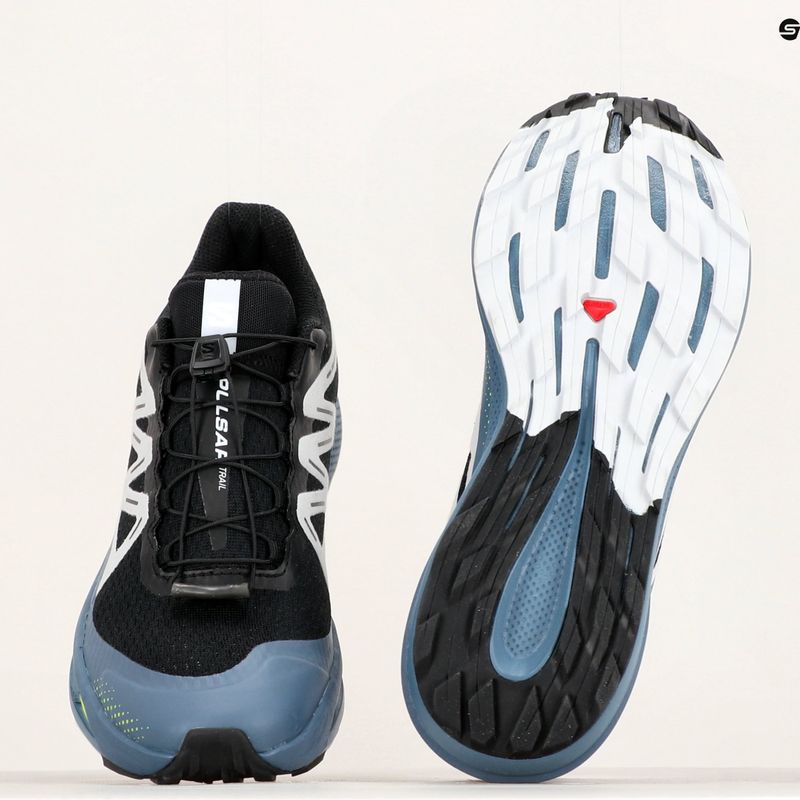 Кросівки для бігу чоловічі Salomon Pulsar Trail black/china blue/arctic ice 17