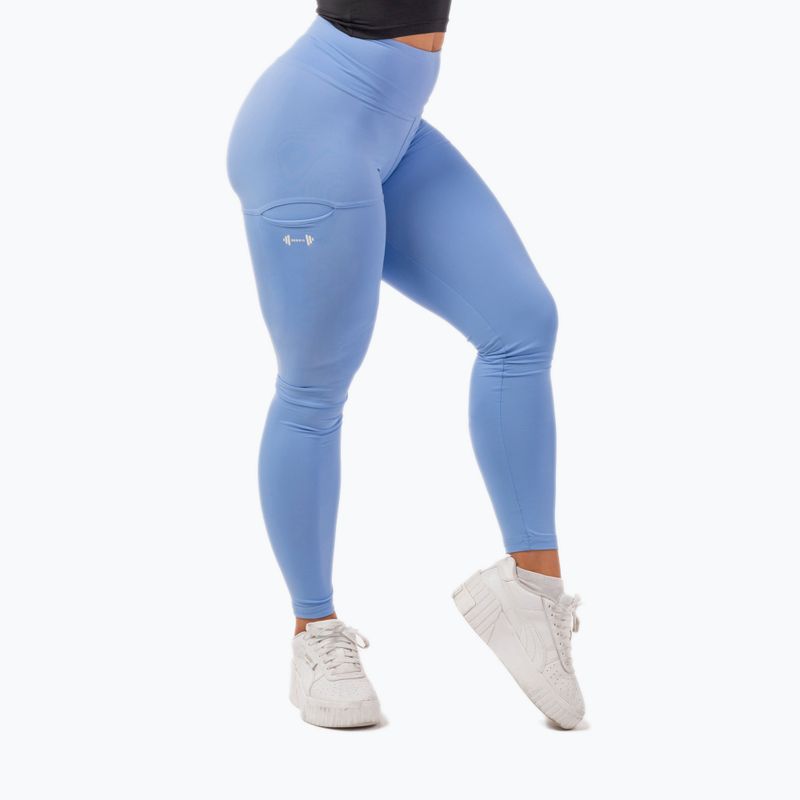 Легінси жіночі NEBBIA Active High-Waist Smart Pocket блакитні 4022420 5