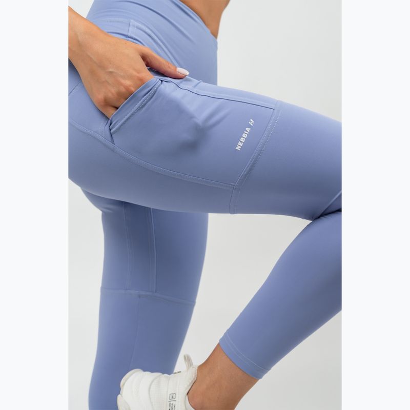 Жіночі тренувальні легінси NEBBIA Leg Day Goals світло-фіолетові 4