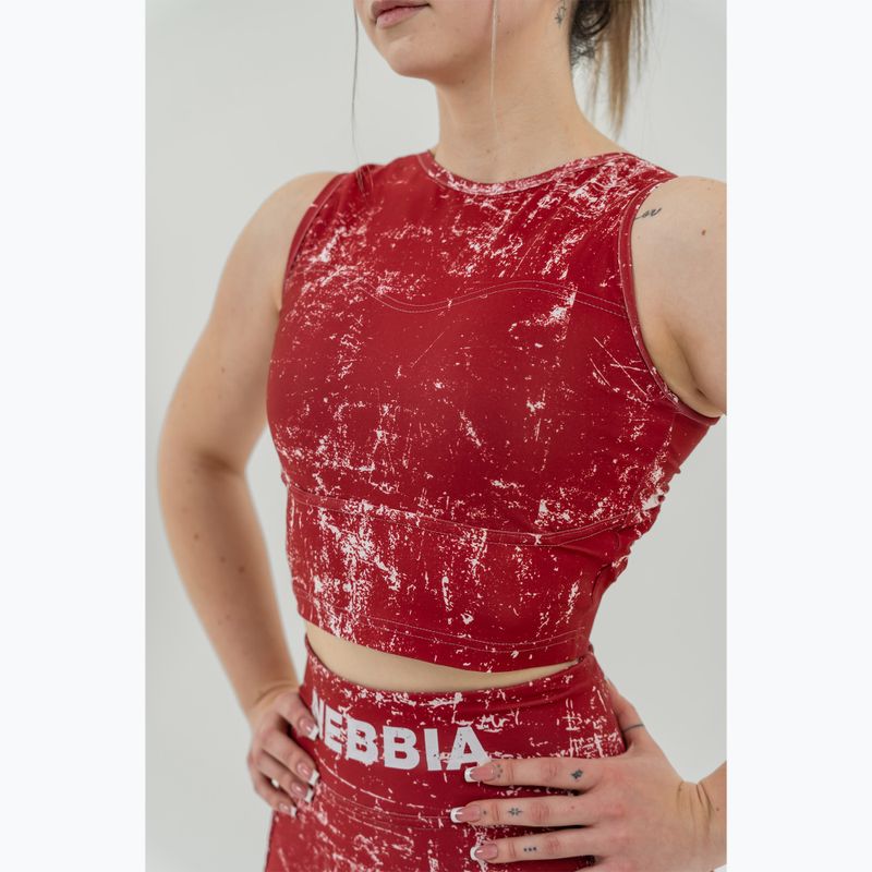 Топ для тренувань жіночий NEBBIARough Girl Crop red 5