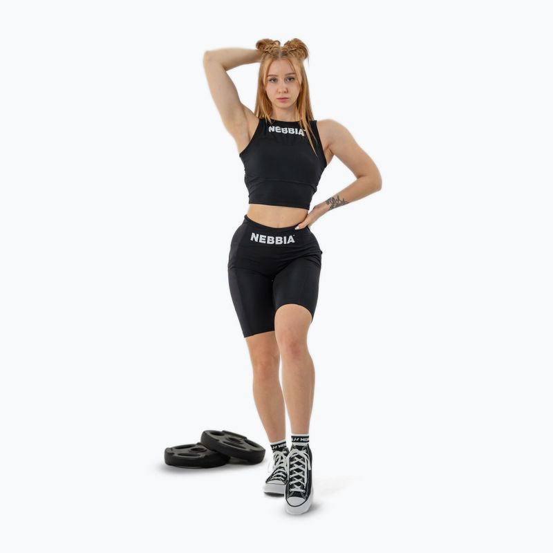 Топ для тренувань жіночий NEBBIA Gym Therapy Cropped black 2