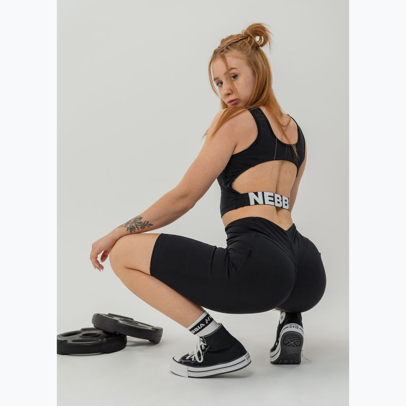 Топ для тренувань жіночий NEBBIA Gym Therapy Cropped black 6