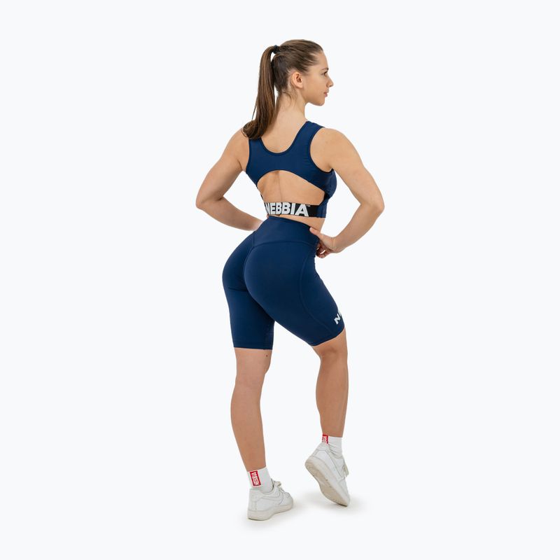 Топ для тренувань жіночий NEBBIA Gym Therapy Cropped dark blue 3