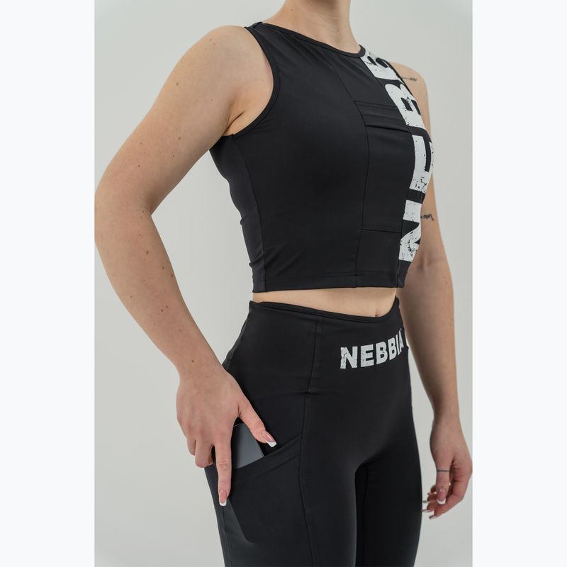 Шорти для тренувань жіночі NEBBIA High Waisted Biker 10″ Gym Therapy black 5