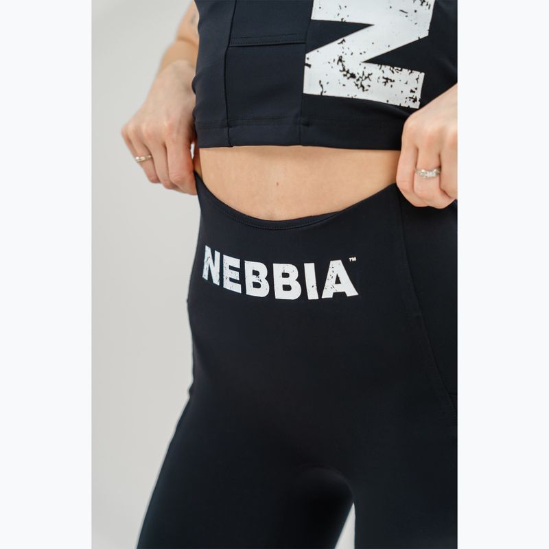 Шорти для тренувань жіночі NEBBIA High Waisted Biker 10″ Gym Therapy black 8