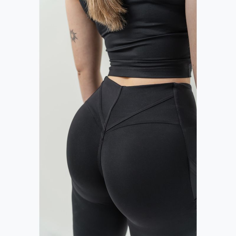 Шорти для тренувань жіночі NEBBIA High Waisted Biker 10″ Gym Therapy black 9
