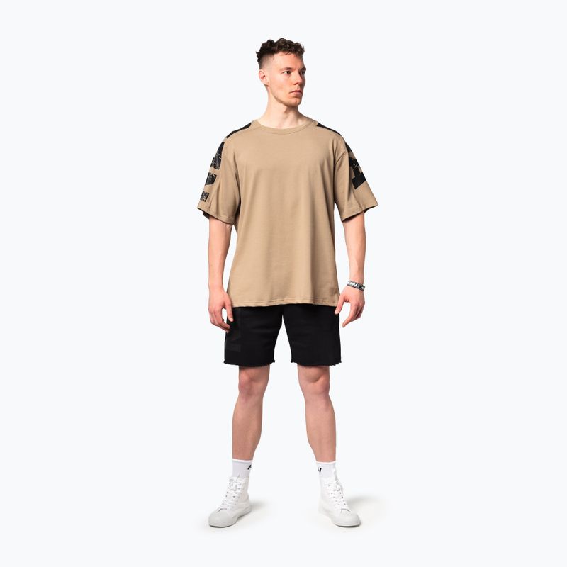 Футболка для тренувань чоловіча NEBBIA Lifting Club light brown 2