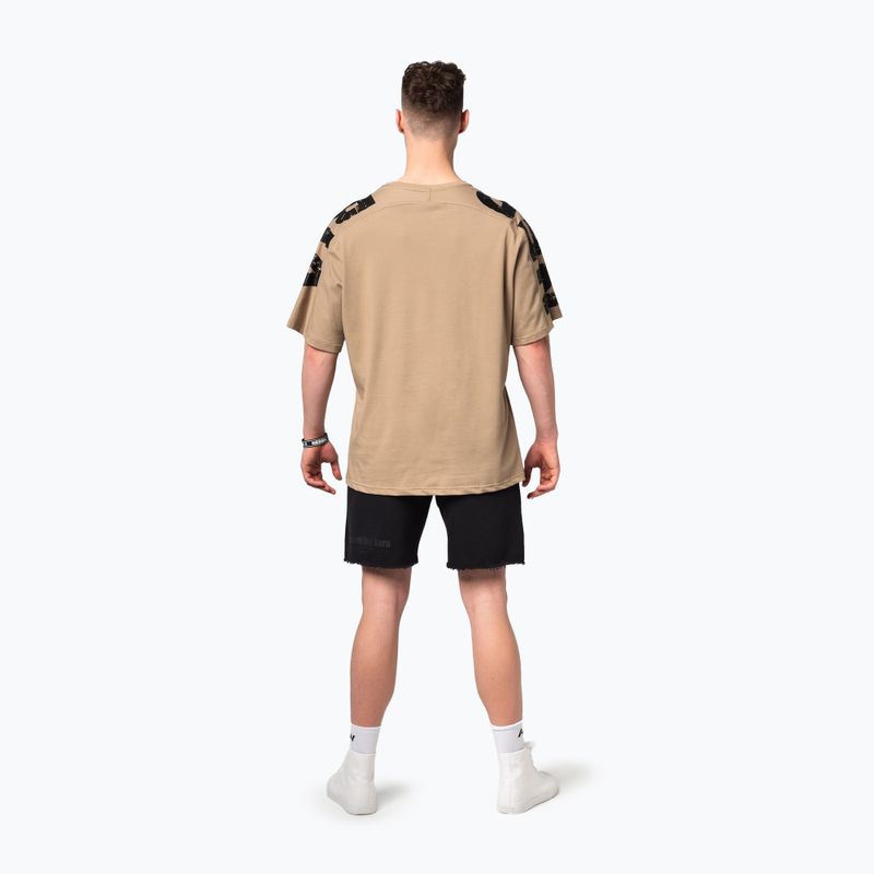 Футболка для тренувань чоловіча NEBBIA Lifting Club light brown 3