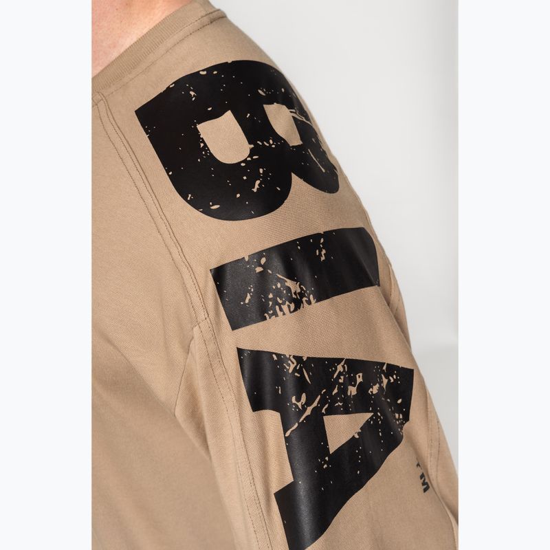 Футболка для тренувань чоловіча NEBBIA Lifting Club light brown 4