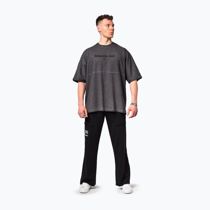 Футболка для тренувань чоловіча NEBBIA Washed-Off Heavyweight No Shortcuts black 2