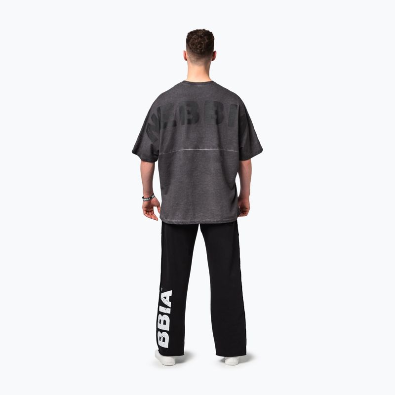 Футболка для тренувань чоловіча NEBBIA Washed-Off Heavyweight No Shortcuts black 3