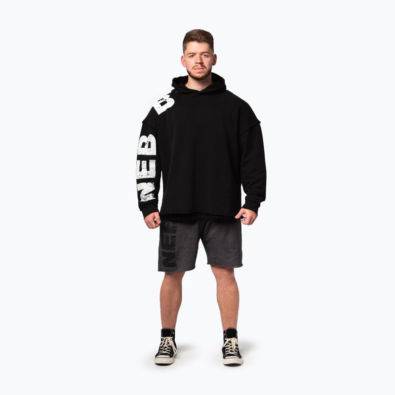 Кофта для тренувань чоловіча NEBBIA NO BS Hoodie black 2