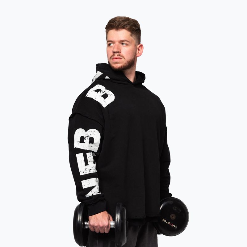 Кофта для тренувань чоловіча NEBBIA NO BS Hoodie black 4