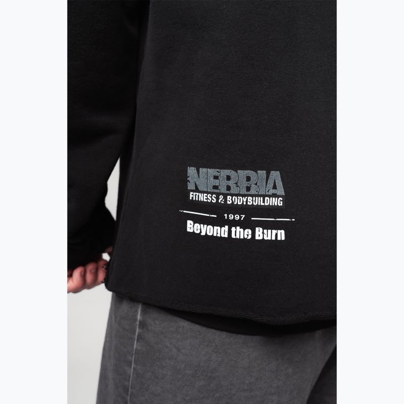 Кофта для тренувань чоловіча NEBBIA NO BS Hoodie black 7