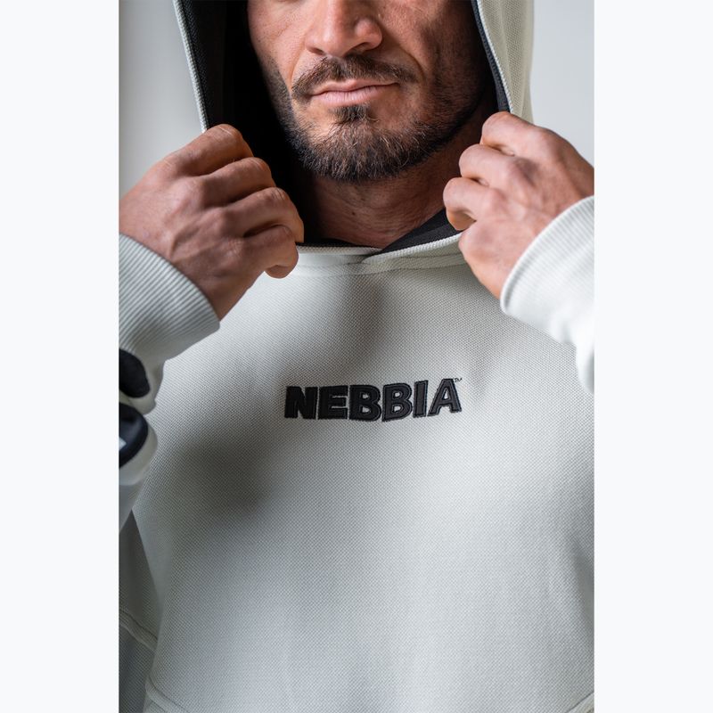 Кофта чоловіча NEBBIA Hero Hoodie light grey 3